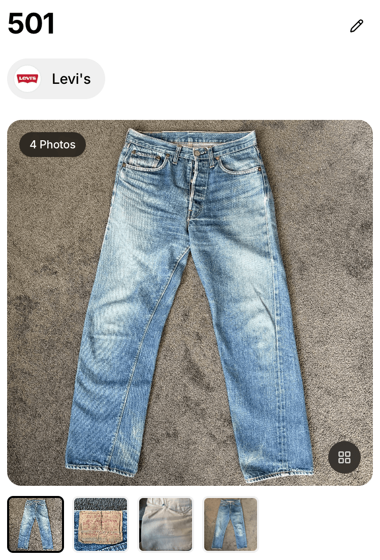 モデル名と画像の表示例